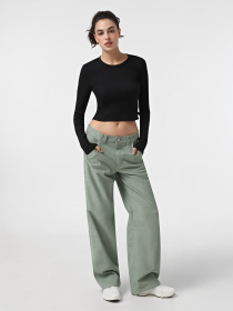 Лонгслив Vans Drew Rib модель VN000HHWBLK1 Лонгслив Vans Drew Rib модель VN000HHWBLK1 Фото