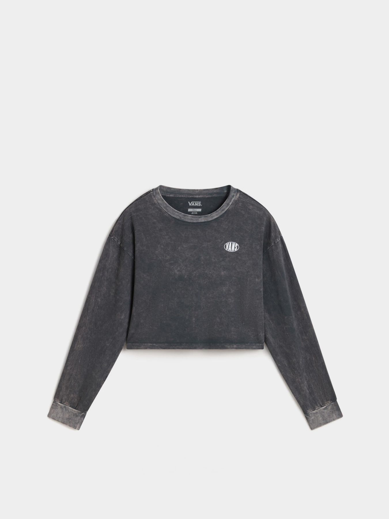 Лонгслів Vans Oval Wash Relax Crop Модель VN000HJ5BLK1 Фото