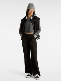 Лонгслів Vans Oval Wash Relax Crop Модель VN000HJ5BLK1 Фото