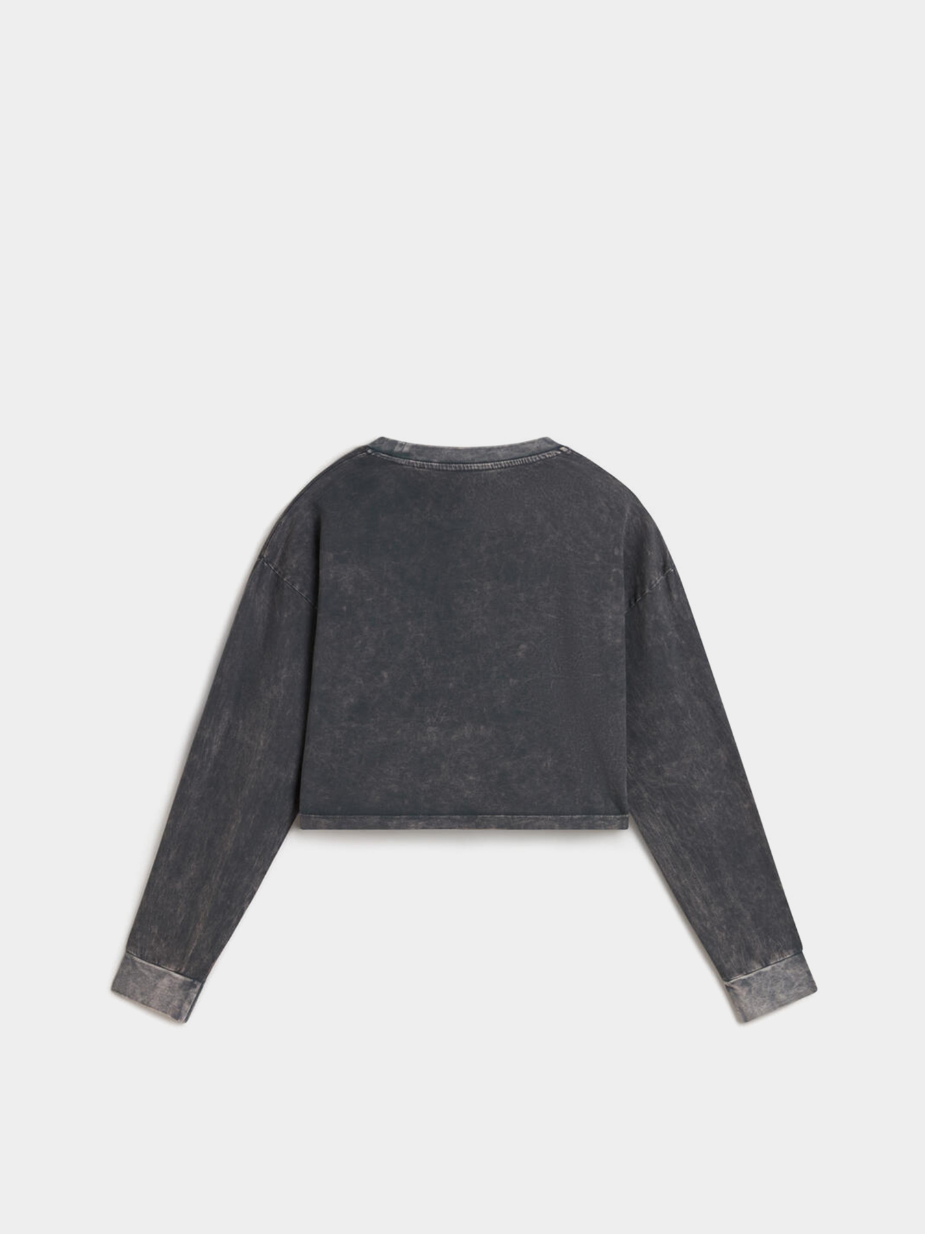 Лонгслив Vans Oval Wash Relax Crop модель VN000HJ5BLK1 Фото