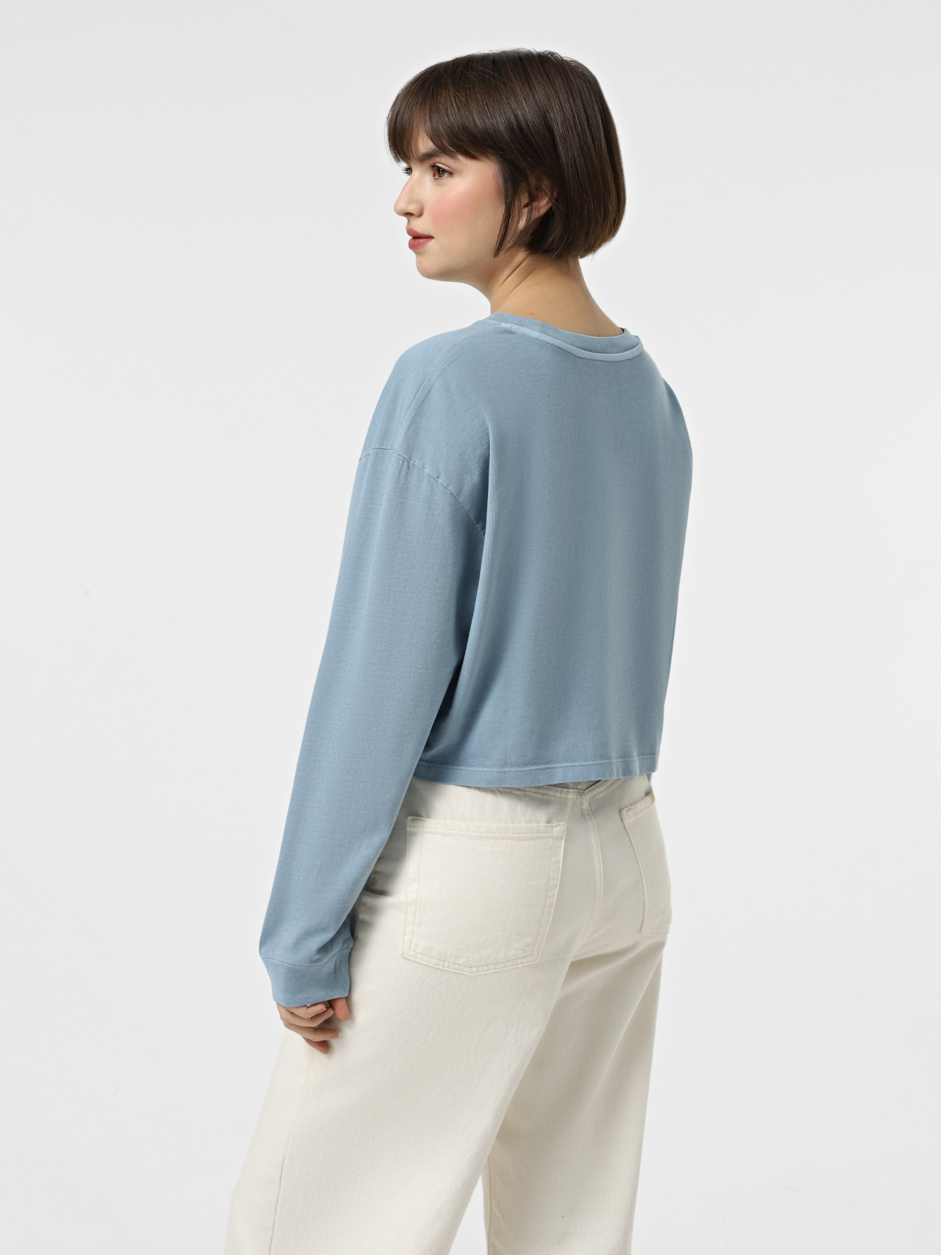 Лонгслів Vans Oval Wash Relax Crop модель VN000HJ5JCN1 Фото