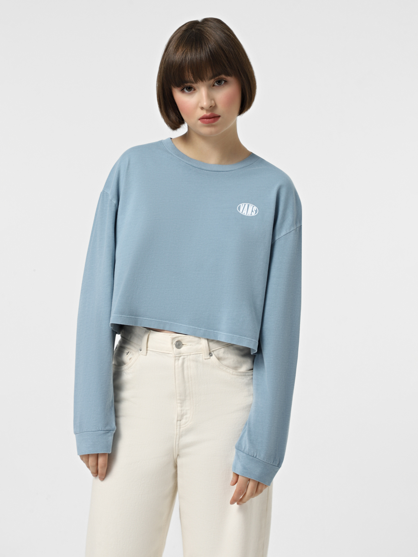 Лонгслів Vans Oval Wash Relax Crop модель VN000HJ5JCN1 Фото