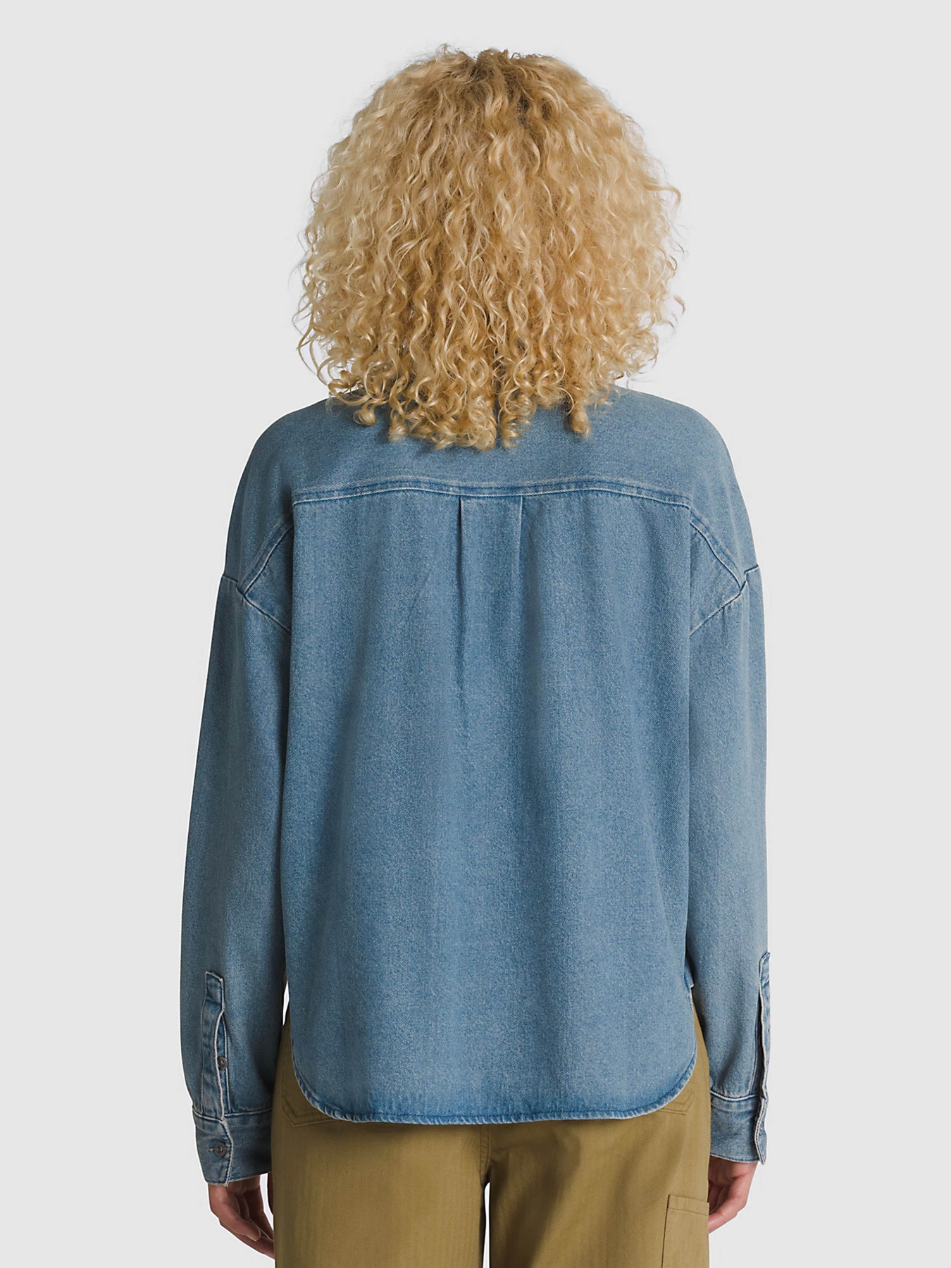 Рубашка Vans Antica Boxy Denim модель VN000JT37W61 Фото