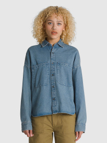 Сорочка повсякденна Vans Antica Boxy Denim модель VN000JT37W61 Фото