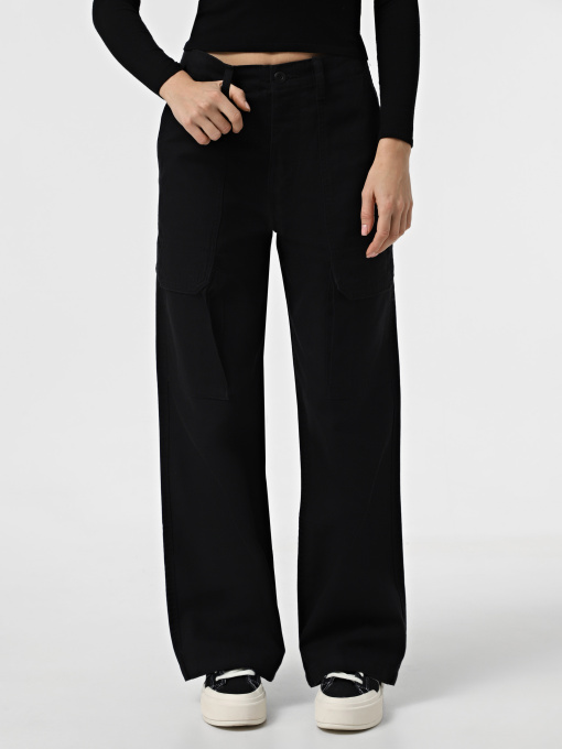 Повседневные штаны Vans Arroyo Wide Leg Cargo Pant модель VN000F7MBLK1 Фото