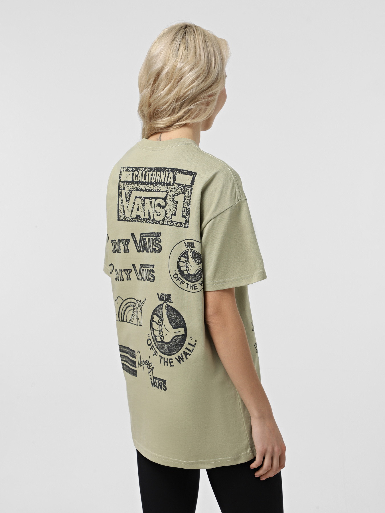 Футболка Vans Mixed Messages Oversized модель VN000HHHD3Z1 Фото