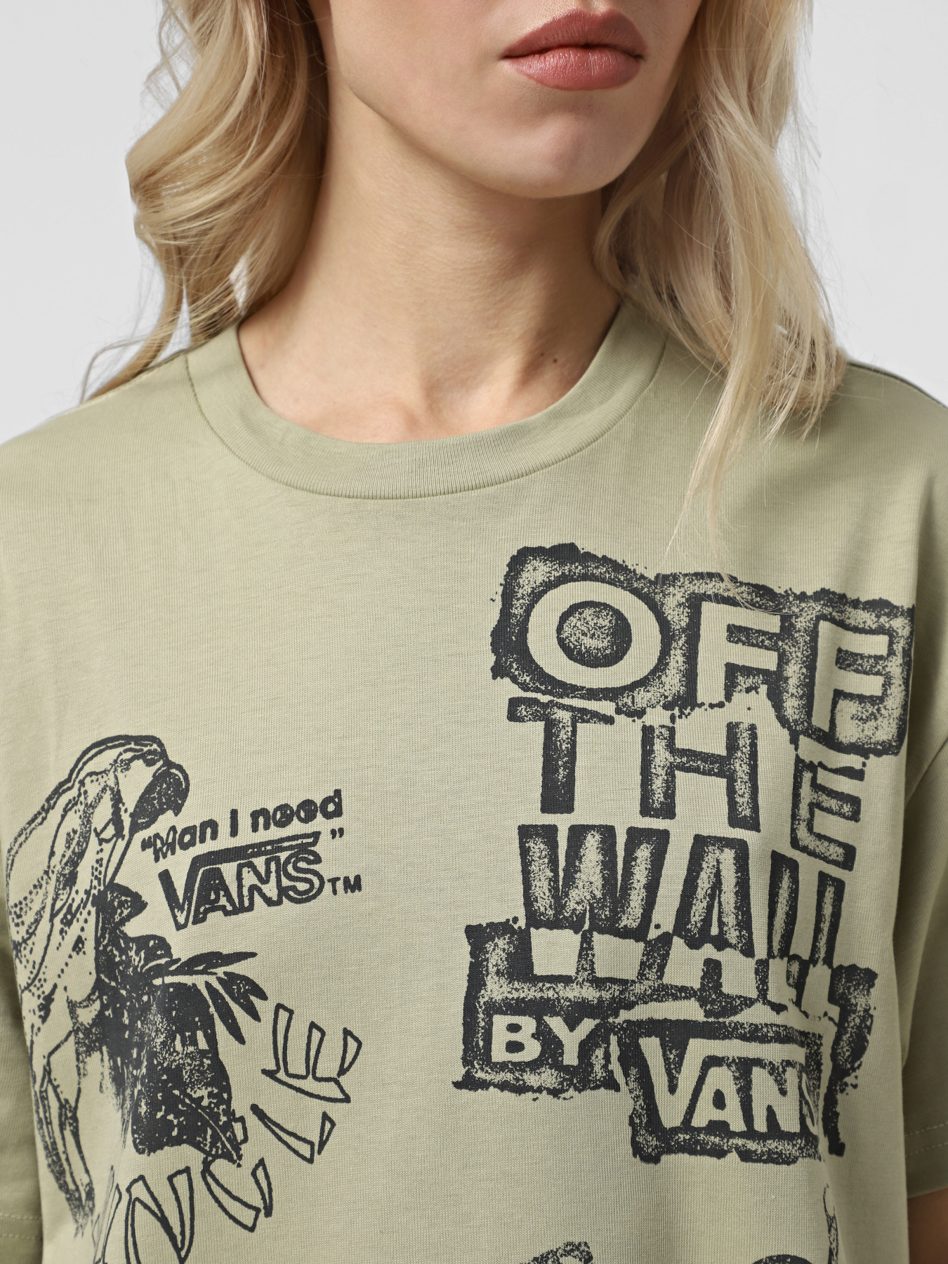 Футболка Vans Mixed Messages Oversized модель VN000HHHD3Z1 Фото