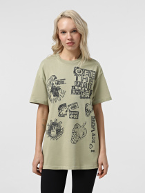 Футболка Vans Mixed Messages Oversized модель VN000HHHD3Z1 Фото