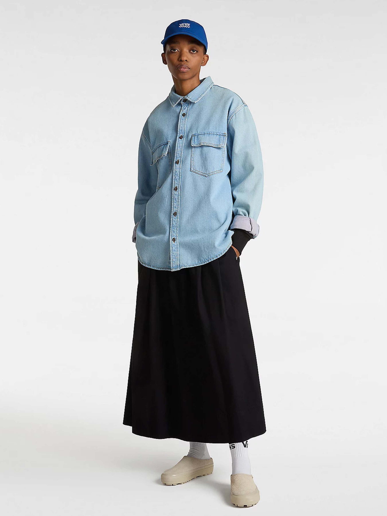 Рубашка Vans Palmhill Denim  Woven модель VN000M12IYR1 Фото