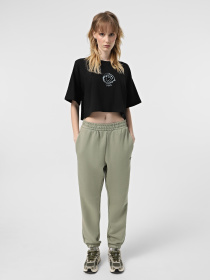 Футболка Vans Grinning Face Relax Crop модель VN000MC5BLK1 Фото