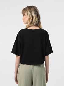 Футболка Vans Grinning Face Relax Crop модель VN000MC5BLK1 Фото