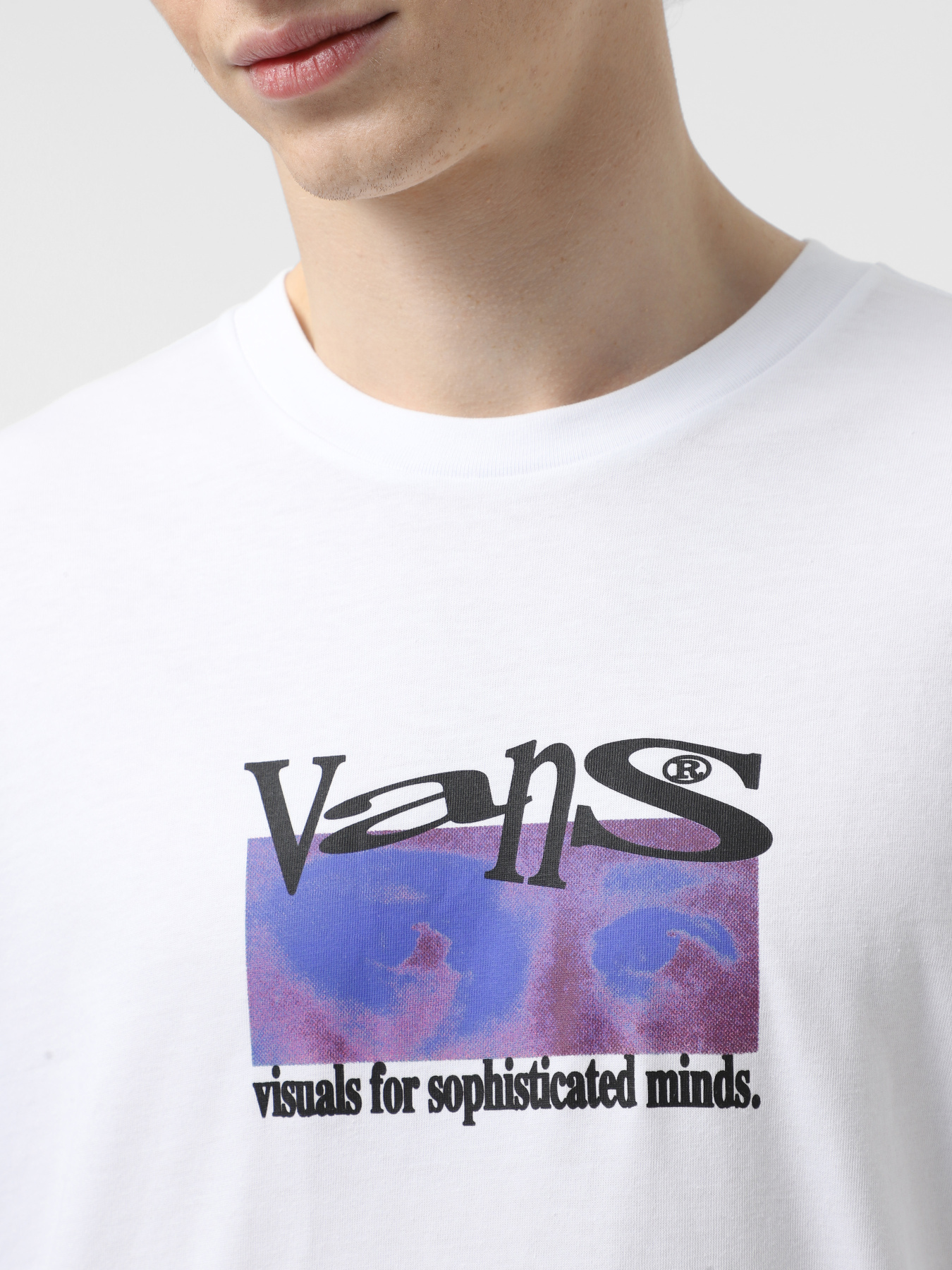 Лонгслив Vans Visual Minds модель VN000M5KWHT1 Фото