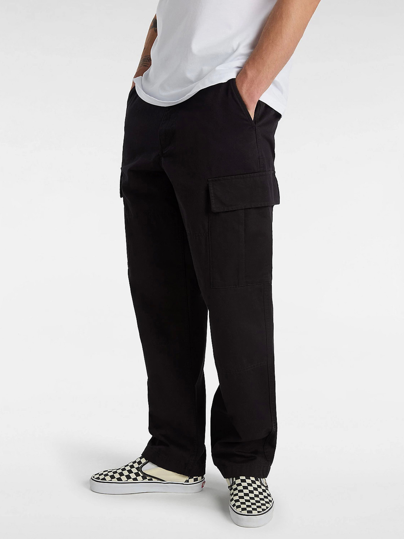 Брюки повседневные Vans Service Loose Tapered модель VN0008N6BLK1 Фото