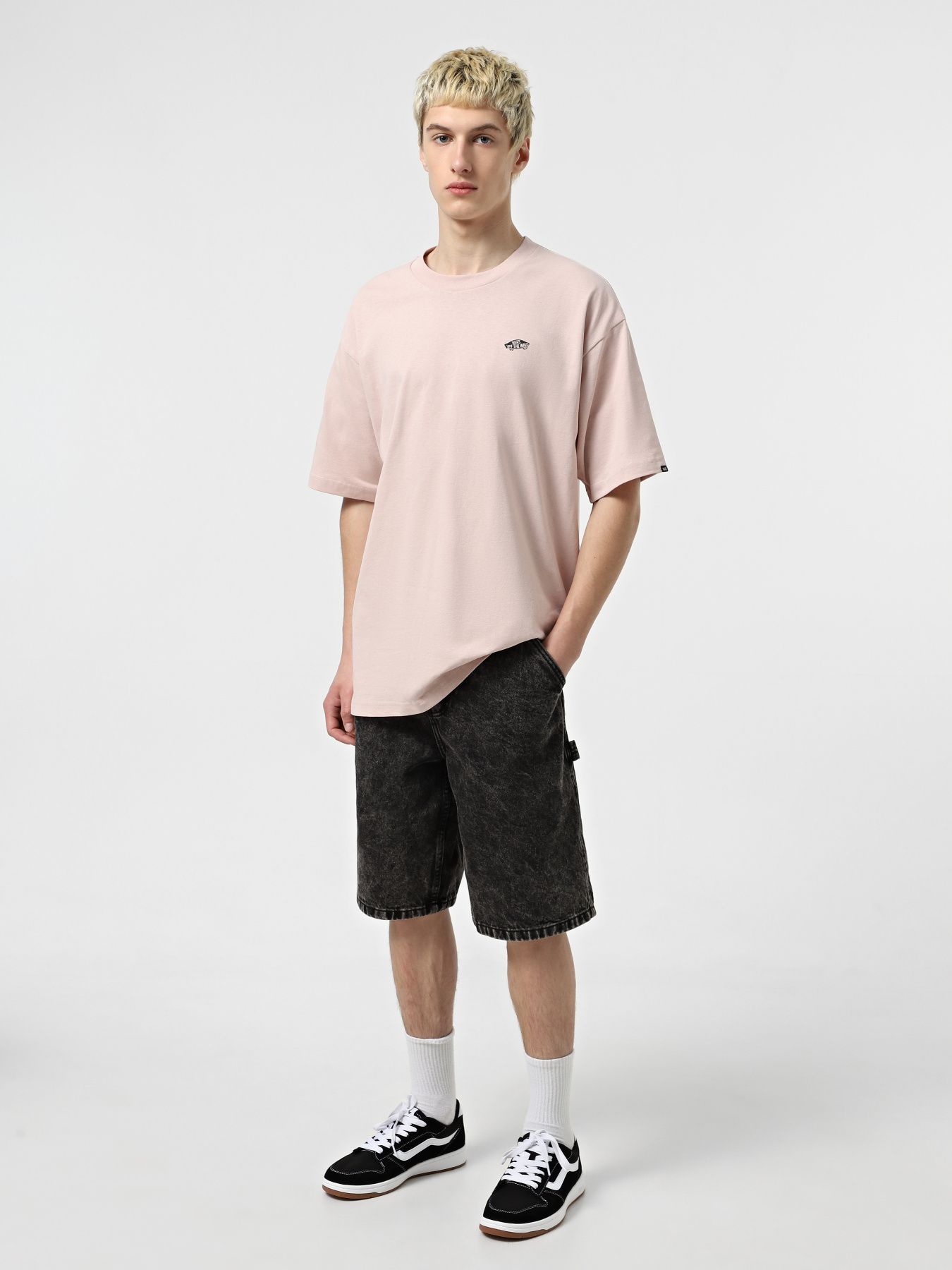 Шорти Vans Drill Chore Loose Denim модель VN0A7S4SE901 Фото