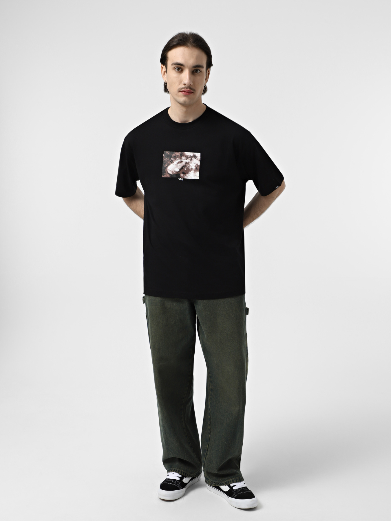 Футболка Vans Flammable модель VN000M5UBLK1 Фото