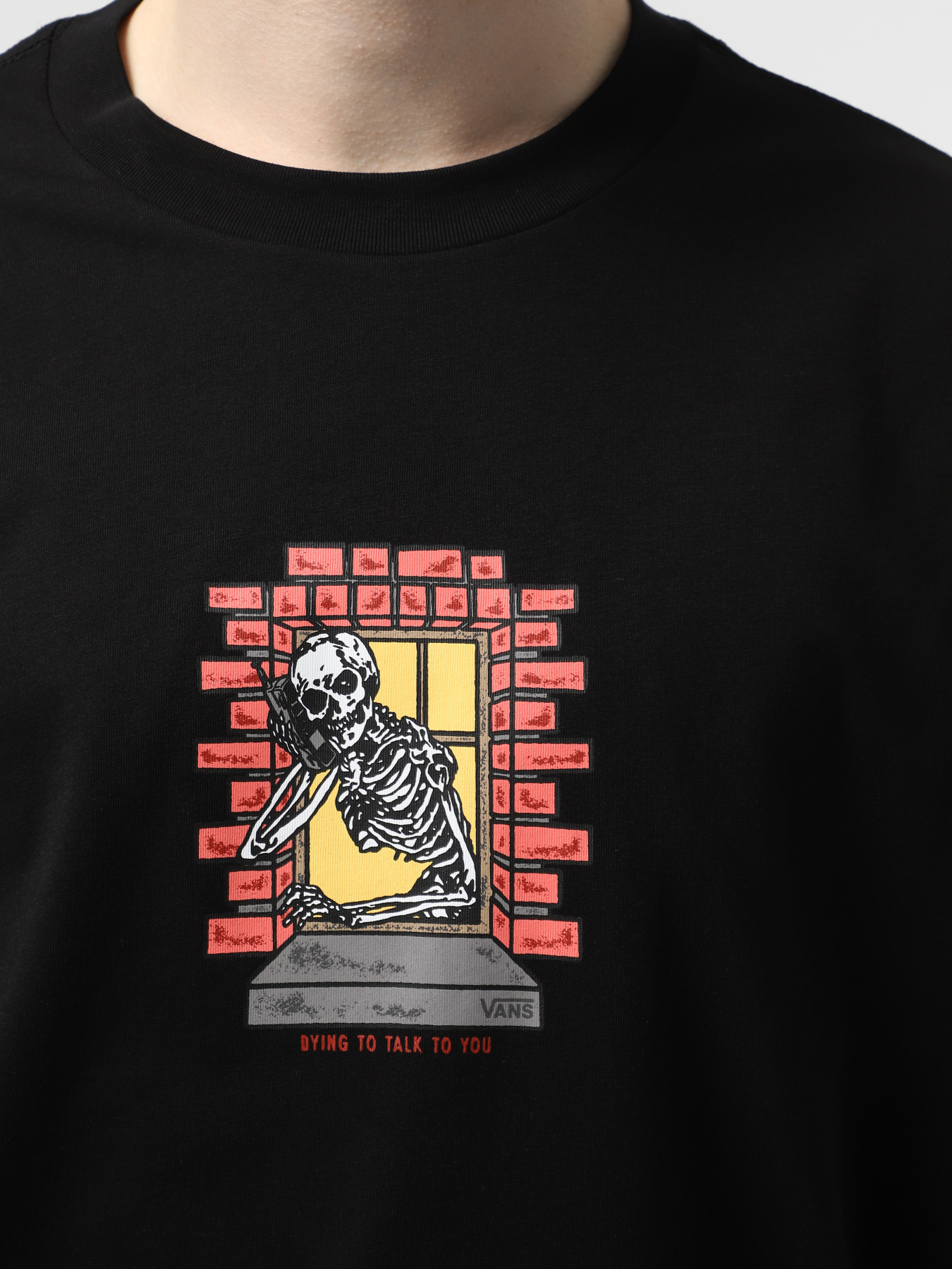 Футболка Vans Skull Window модель VN000NHUBLK1 Фото