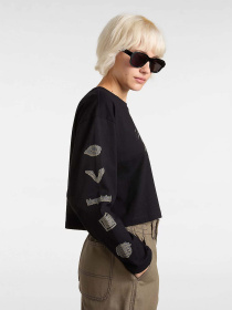 Лонгслів Vans Breaker Relax Crop Модель VN000MDBBLK1 Фото