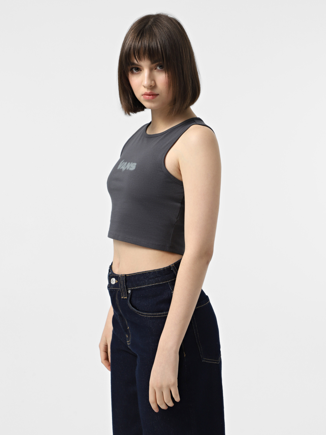 Майка Vans Blur Fitted Crop Tank модель VN000MBX1O71 Фото