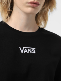 Футболка Vans Flying V Crew Crop Ii модель VN000GFFBLK1 Футболка Vans Flying V Crew Crop Ii модель VN000GFFBLK1 Фото
