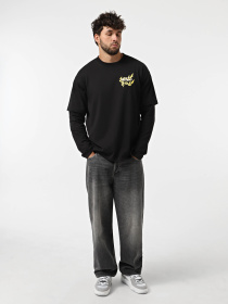 Лонгслів Vans For Nothing Twoffer Модель VN000RG5BLK1 Фото