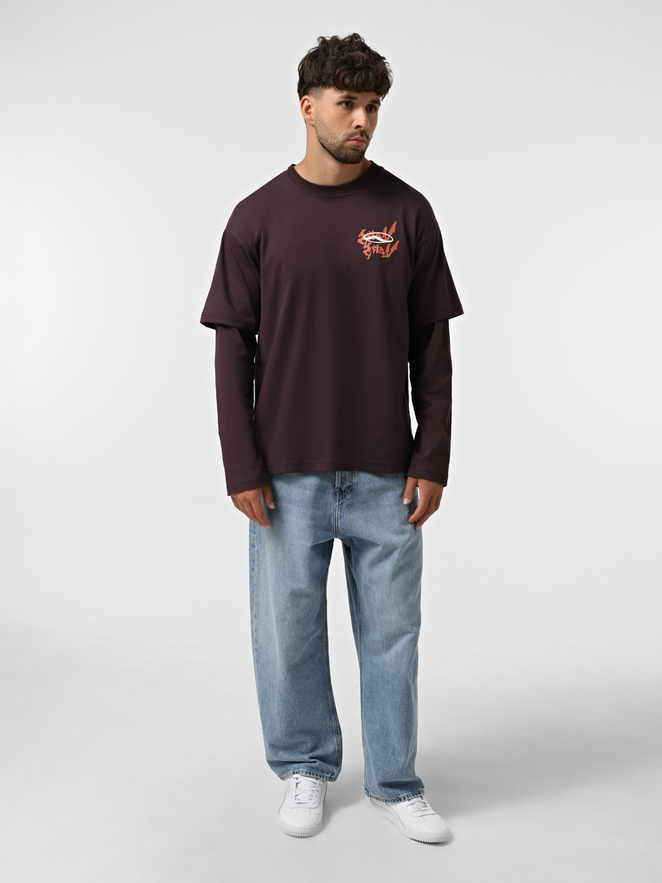 Лонгслів Vans For Nothing Twoffer модель VN000RG5EMS1 Фото