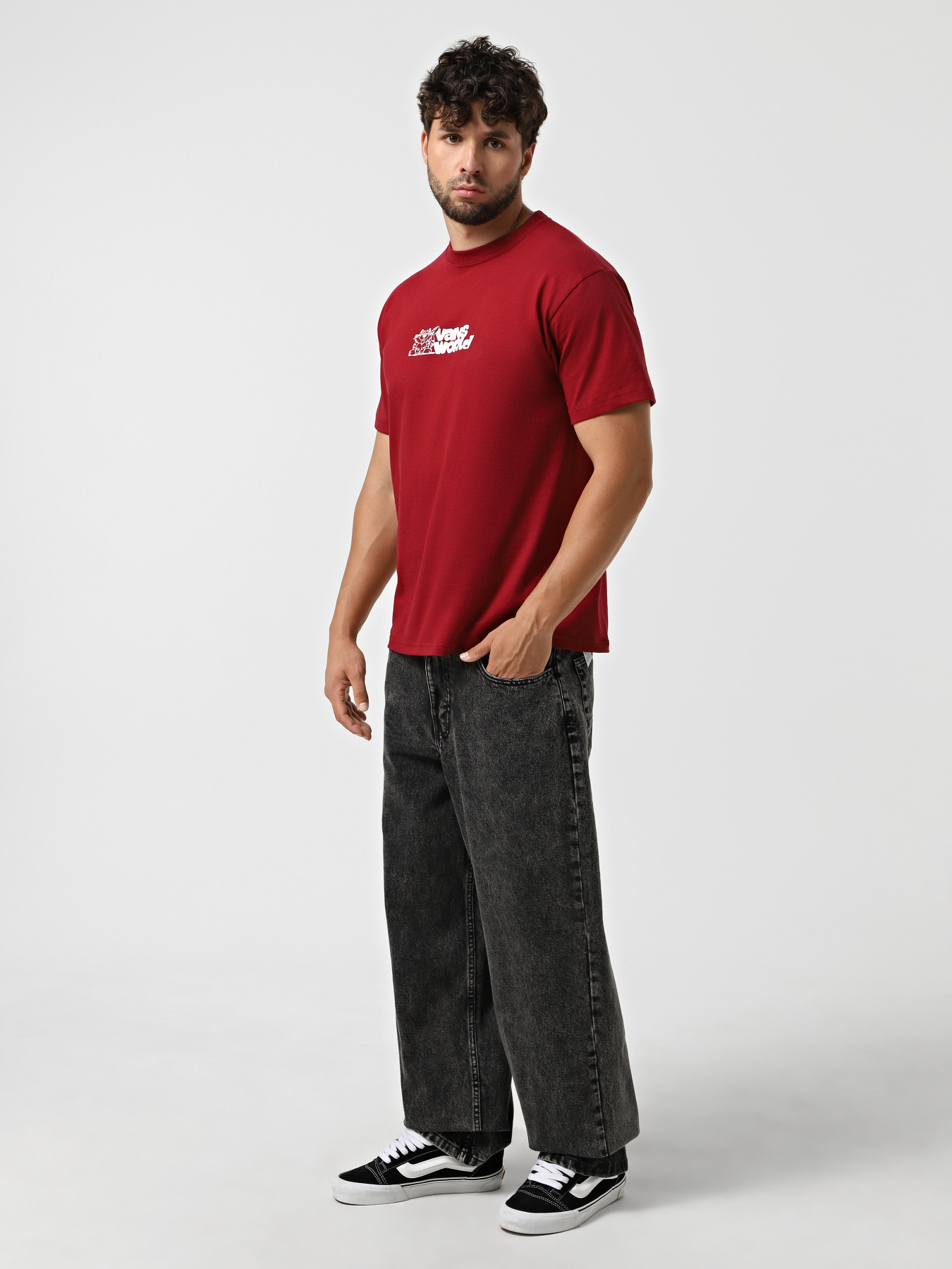 Широкі джинси Vans Check‑5 модель VN000PQHE901 Фото