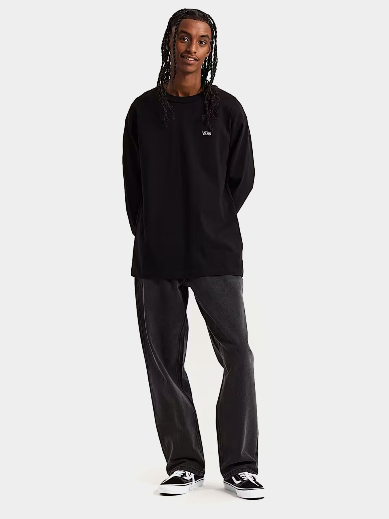 Худи и свитшоты Vans LEFT CHEST II LOOSE LS модель VN000P1SBLK1 Фото