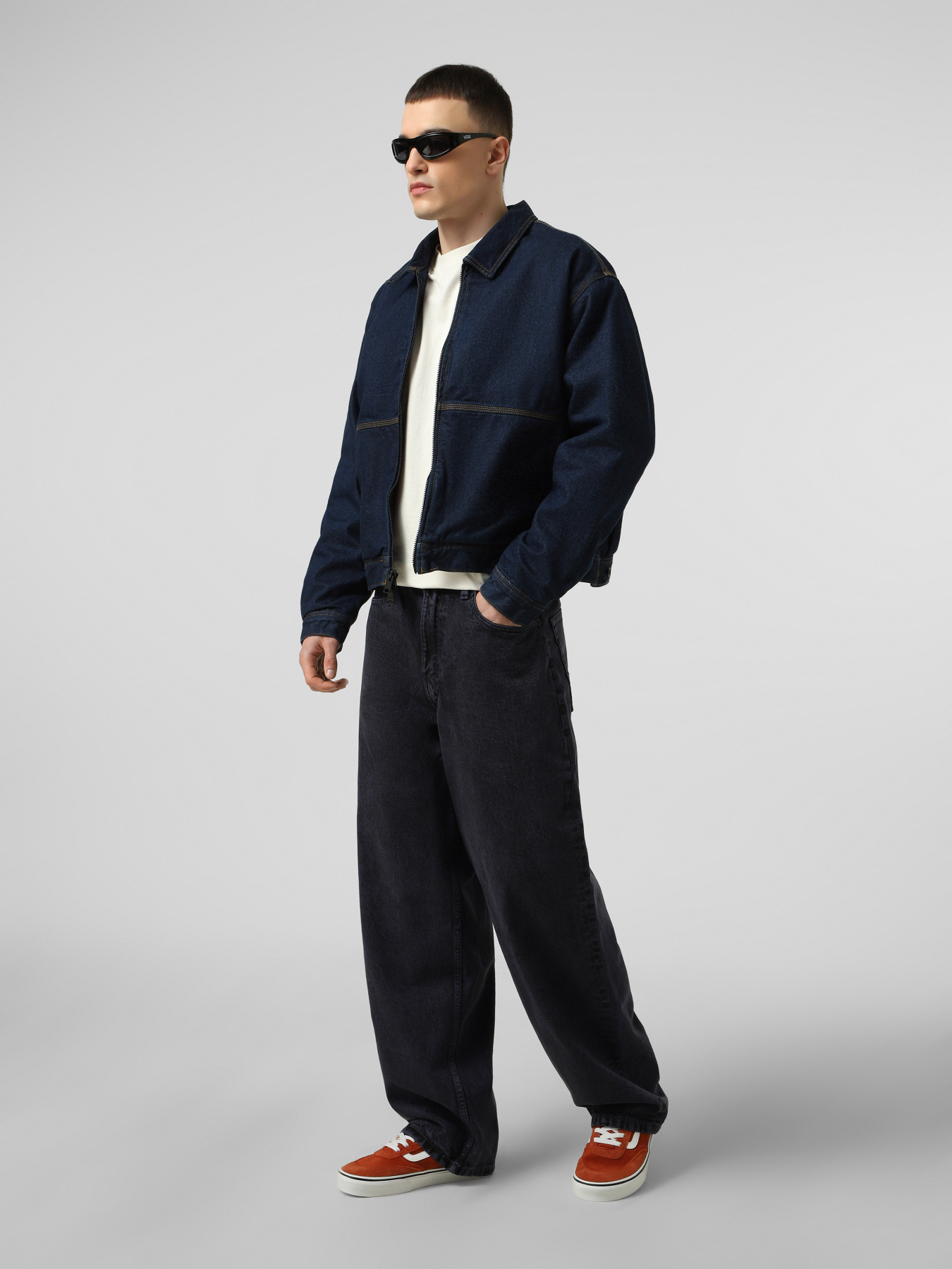 Широкие джинсы Vans CHECK-5 BAGGY ACID OVERDYED DE модель VN000T41FOB1 Фото