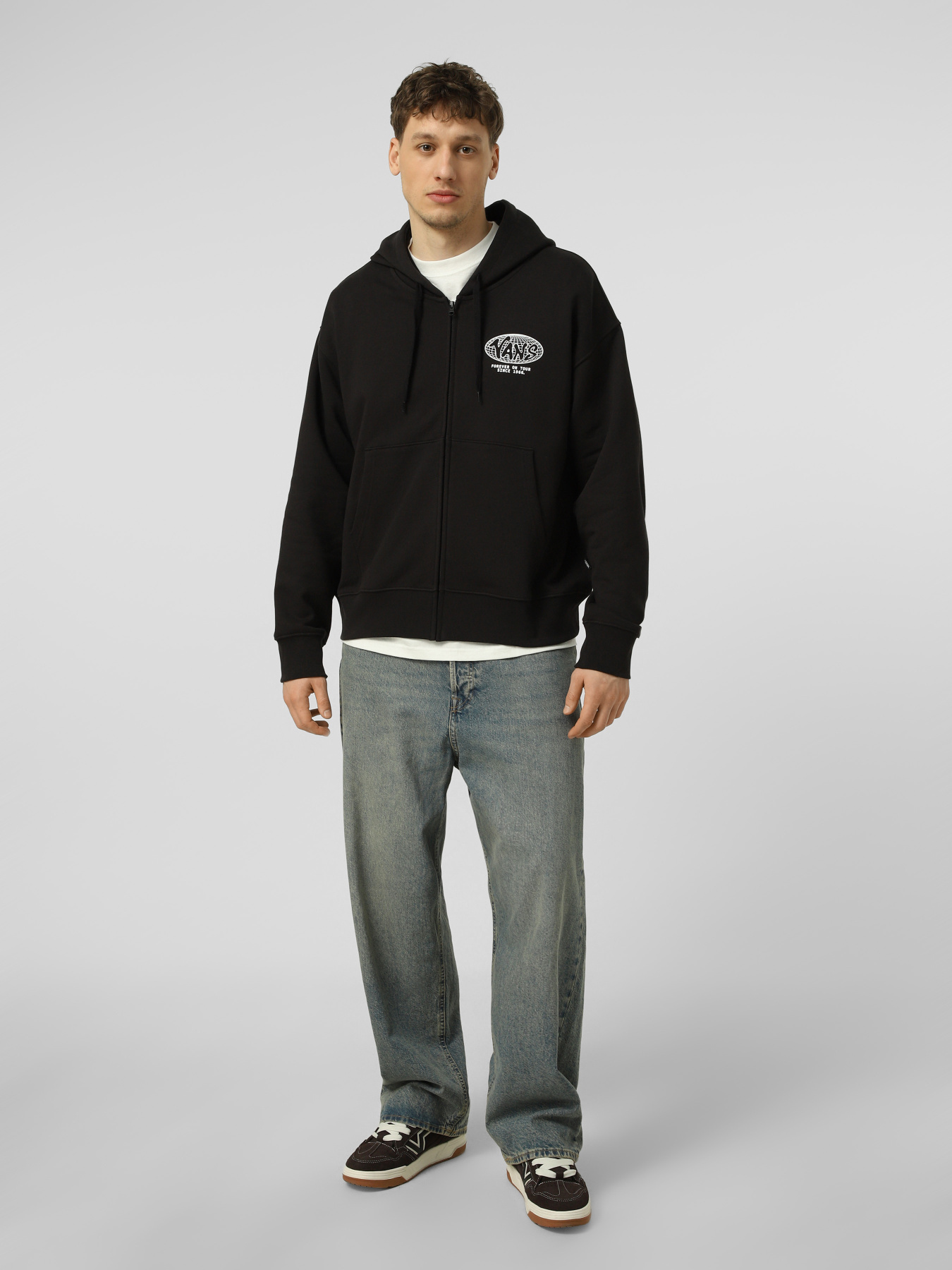 Спортивная кофта Vans WORLD TOUR LOOSE FZ модель VN000W4BBLK1 Фото