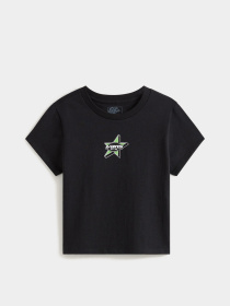 Футболка Vans STARMARKED SS BABY TEE модель VN000SWBBLK1 Фото