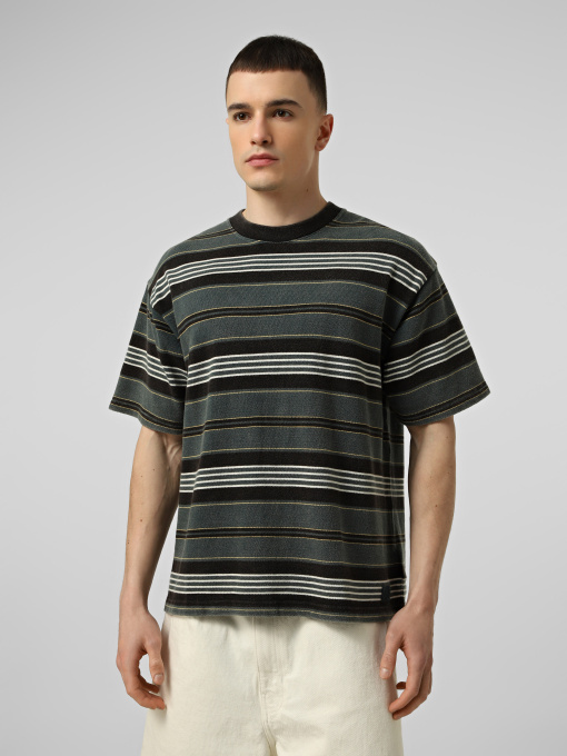 Футболки і поло Vans LX PIQUE STRIPE SS KNIT модель VN000T6BFRJ1 Фото