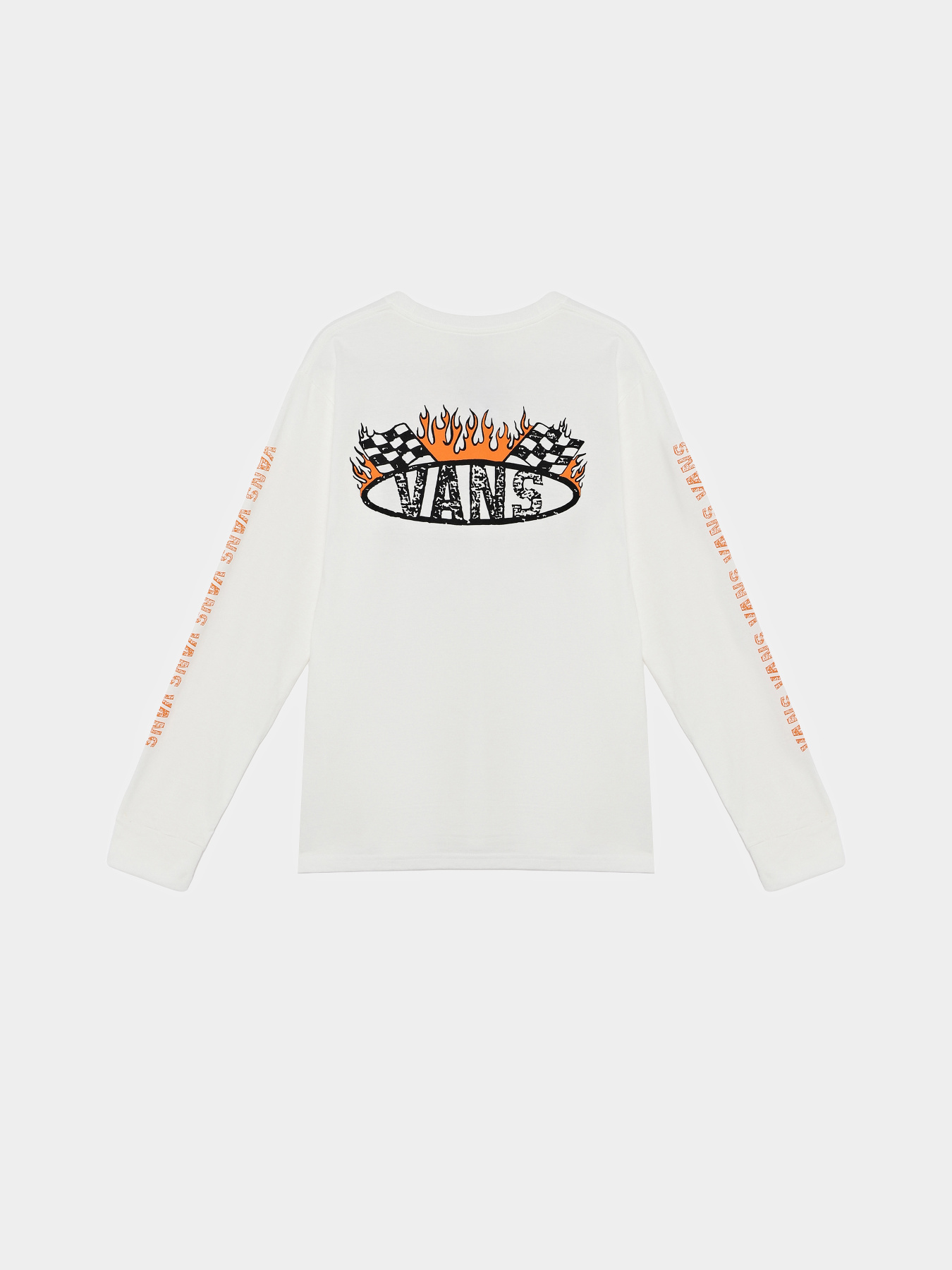Лонгслів Vans RACING FLAMES LS модель VN000TCTWHT1 Фото