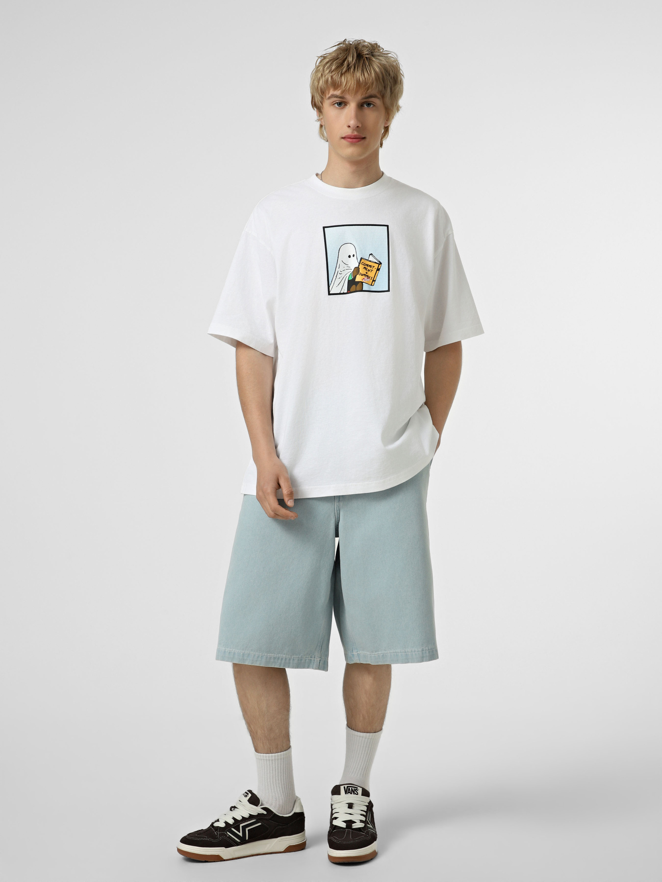 Футболки і поло Vans COMMITMENT 4 DUMMIES LOOSE  SS модель VN000VY5WHT1 Фото