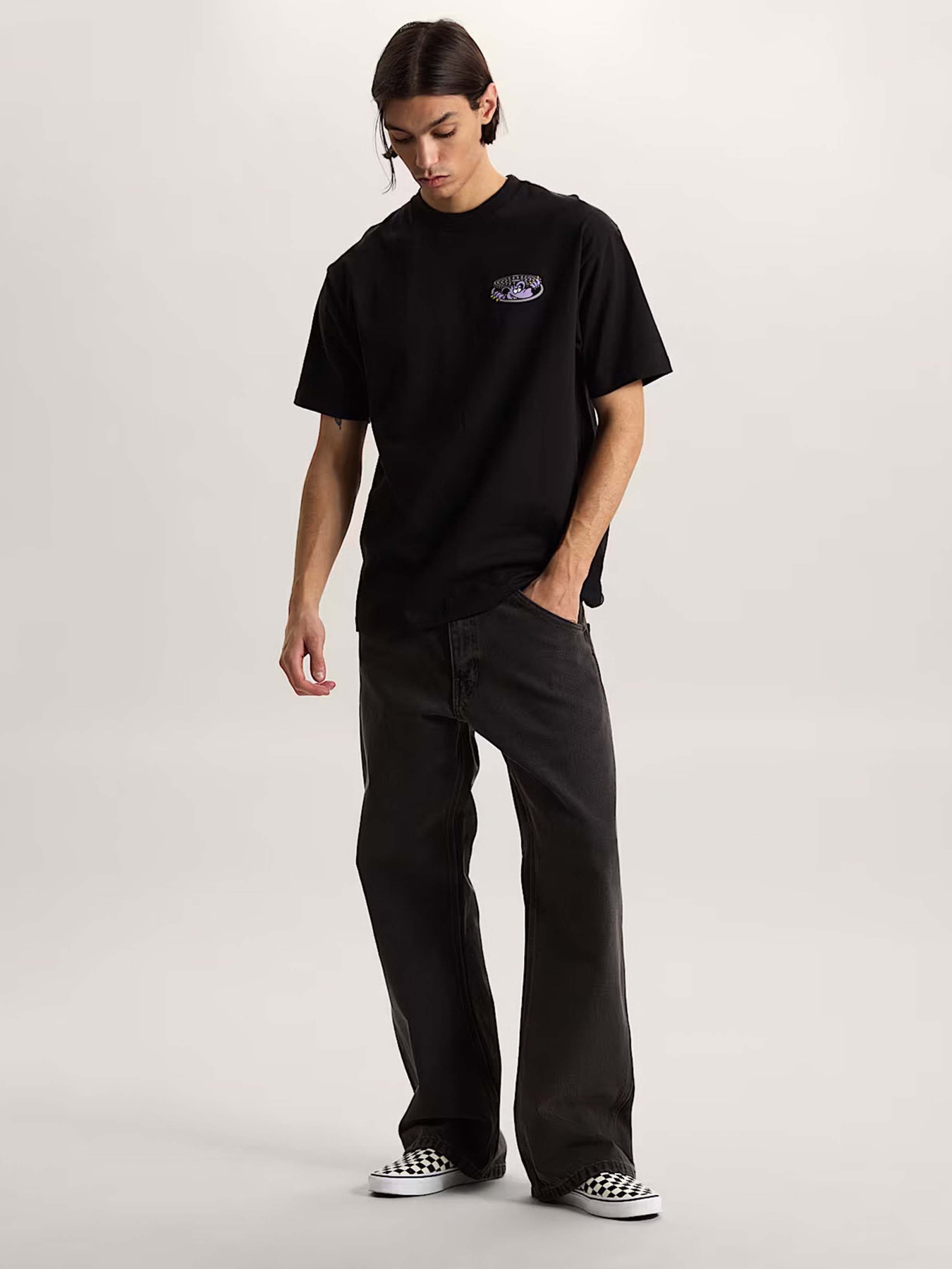 Футболки и поло Vans DOWNSIDE SS TEE модель VN000SXSBLK1 Фото