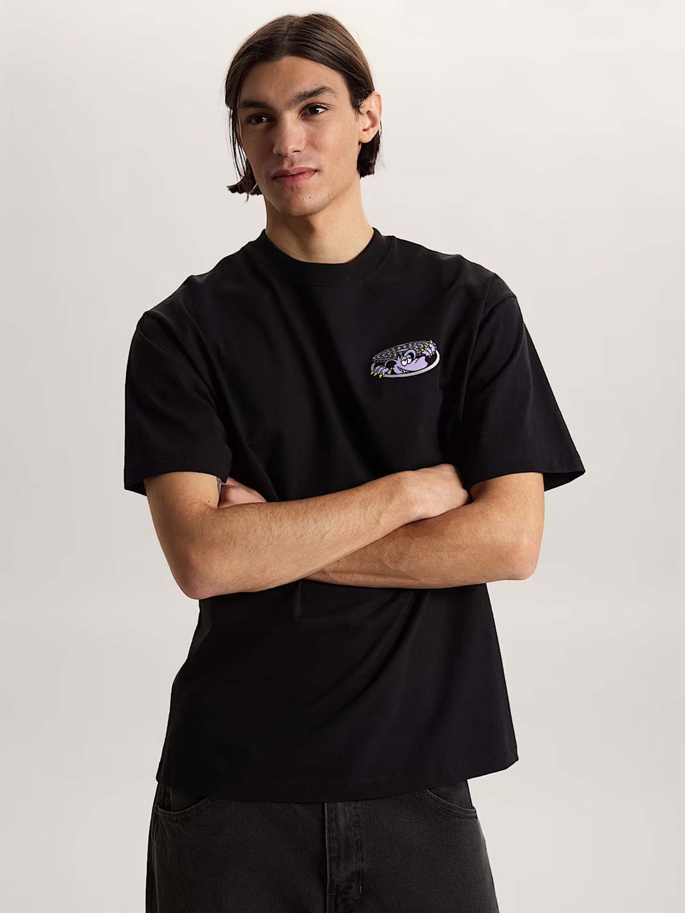 Футболки и поло Vans DOWNSIDE SS TEE модель VN000SXSBLK1 Фото