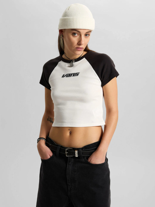 Футболки и поло Vans CLARE BABY TEE модель VN000TBSTWB1 Фото