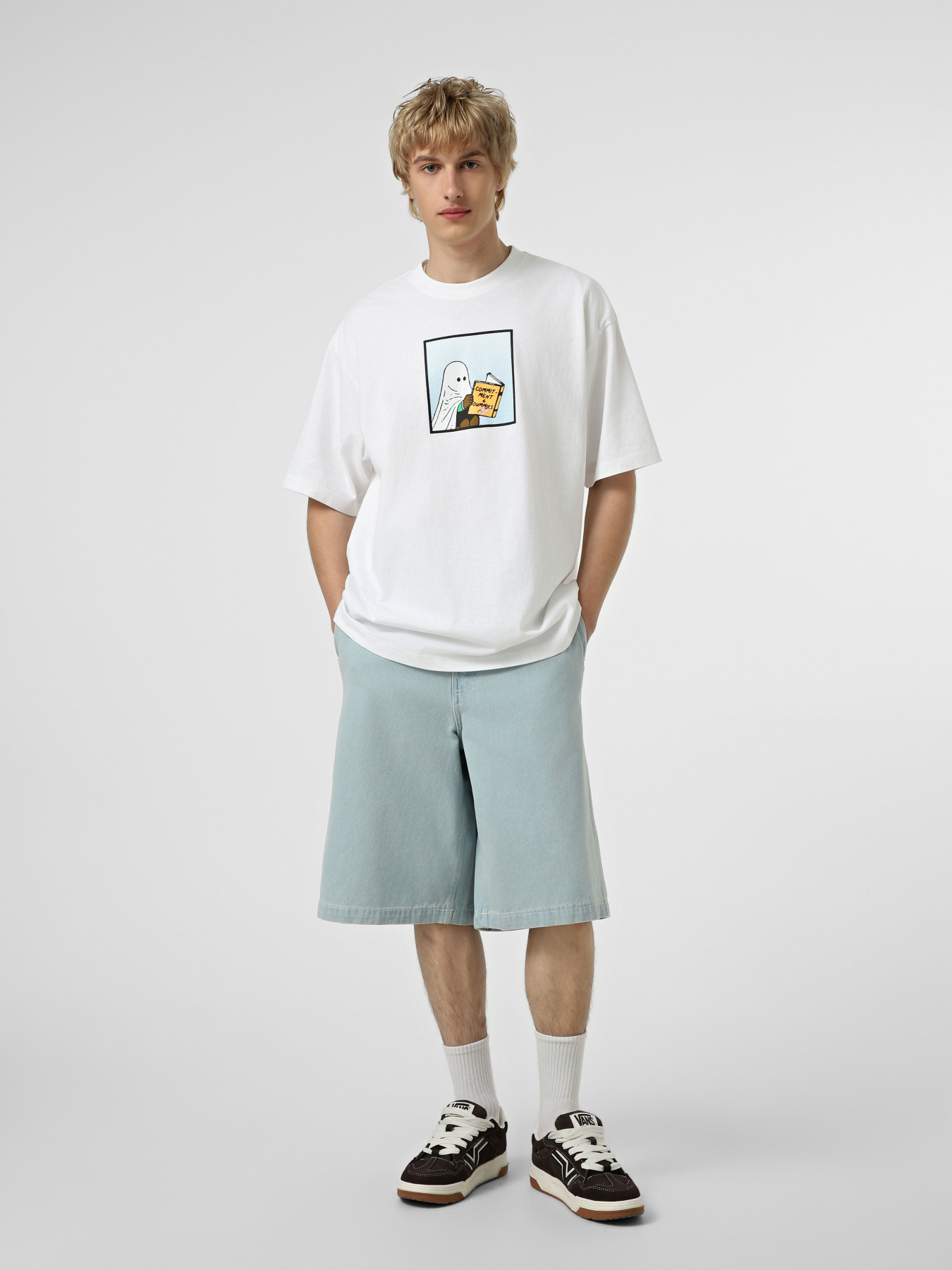 Шорты Vans LX AUTHENTIC CHINO BAGGY DENIM модель VN000T7STTJ1 Фото