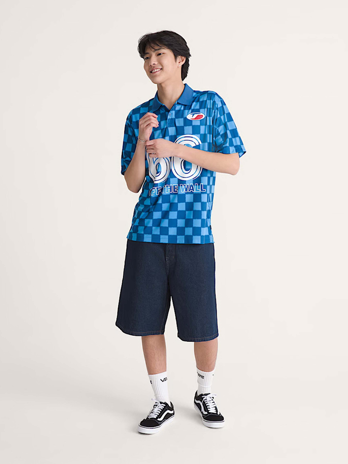 Шорты Vans LX CHECK-5 BAGGY DENIM SHORT модель VN000T7CDRR1 Фото