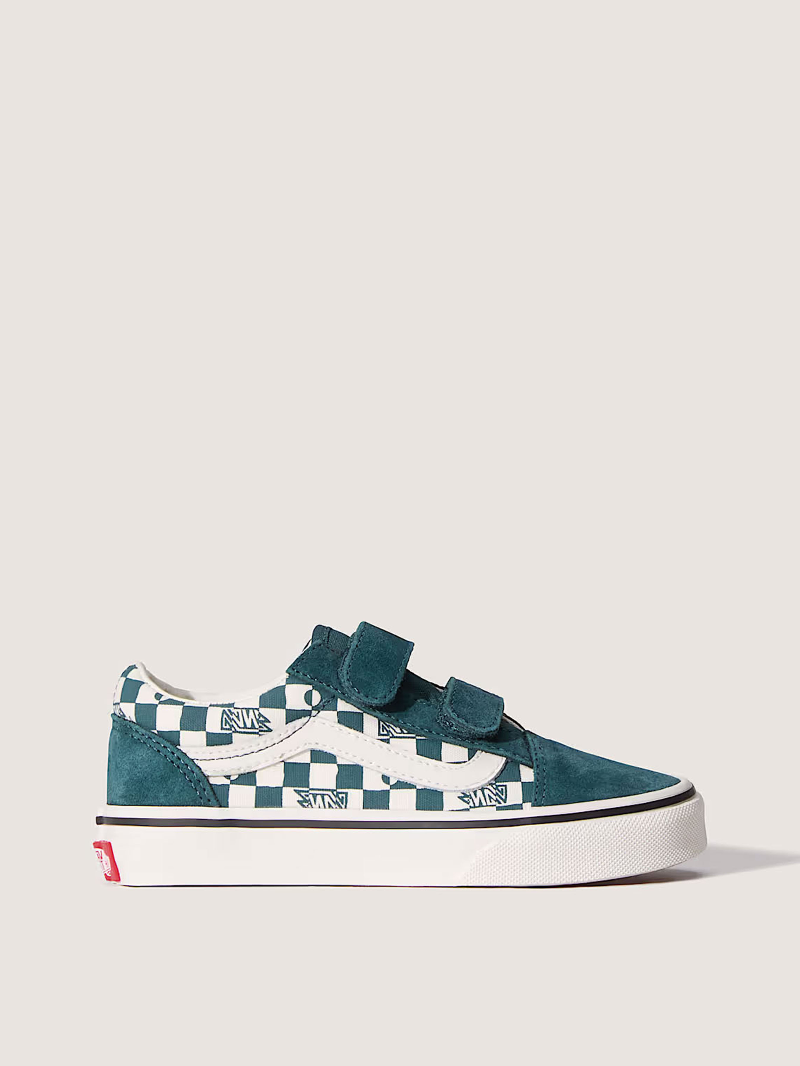 Дитячі Кеди низькі Vans OLD SKOOL V (V5594) колір мультиколор, матеріал замша/текстиль