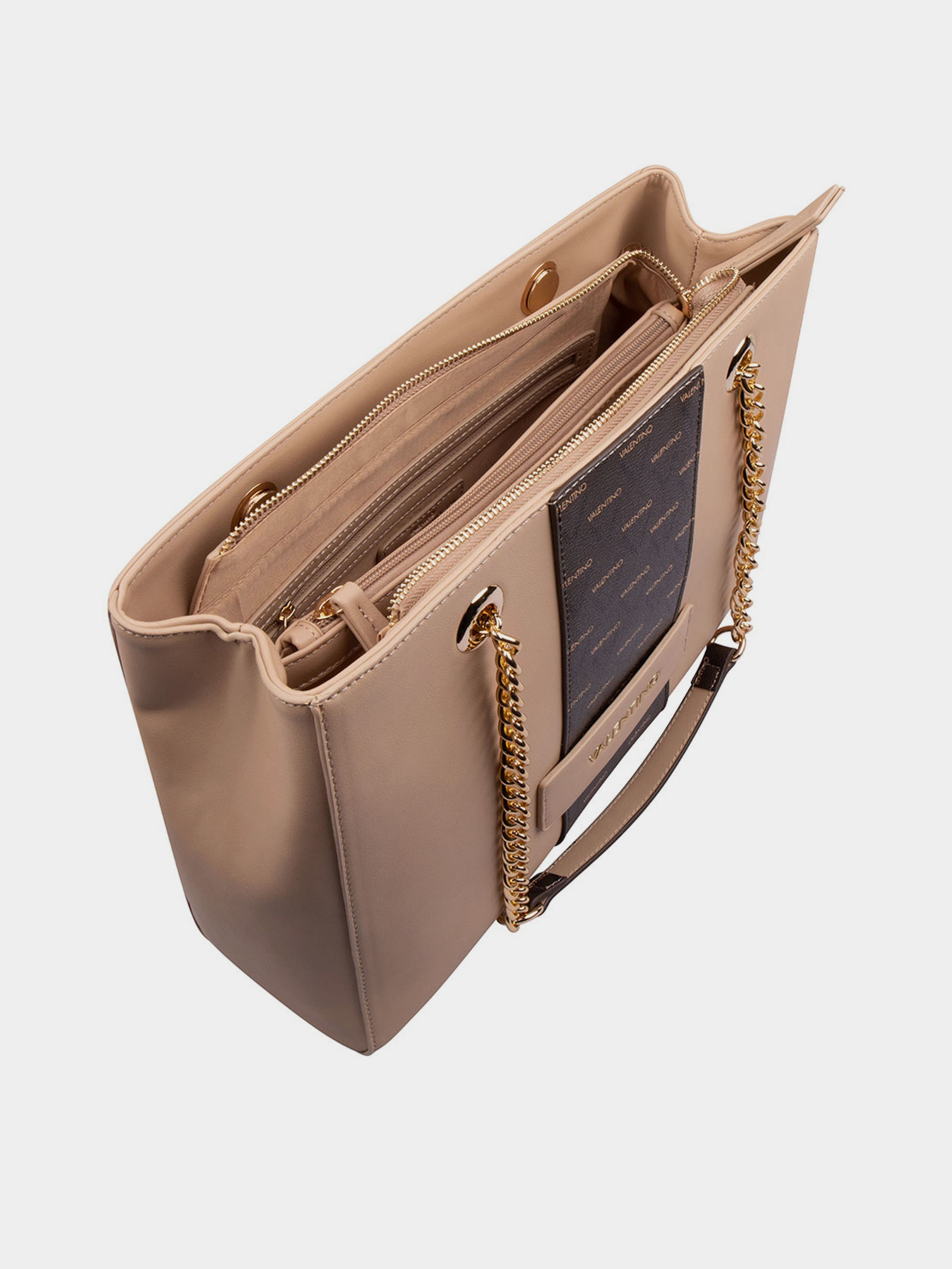 Сумка Valentino Liquorice Tote модель VBS5YG01 BEIGE/MULTICOLOR Фото