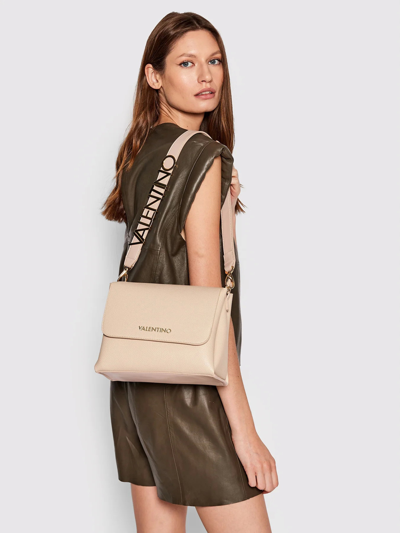 Кросс-боди Valentino Alexia модель VBS5A803 ECRU Фото