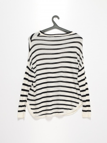 Лонгслів Vero Moda модель 117118336A10_чорний з білим Фото