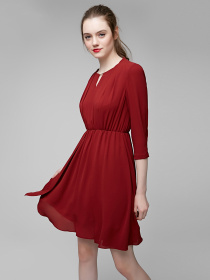Платье мини Vero Moda модель 31717C503F15_бордовий Платье мини Vero Moda модель 31717C503F15_бордовий Фото