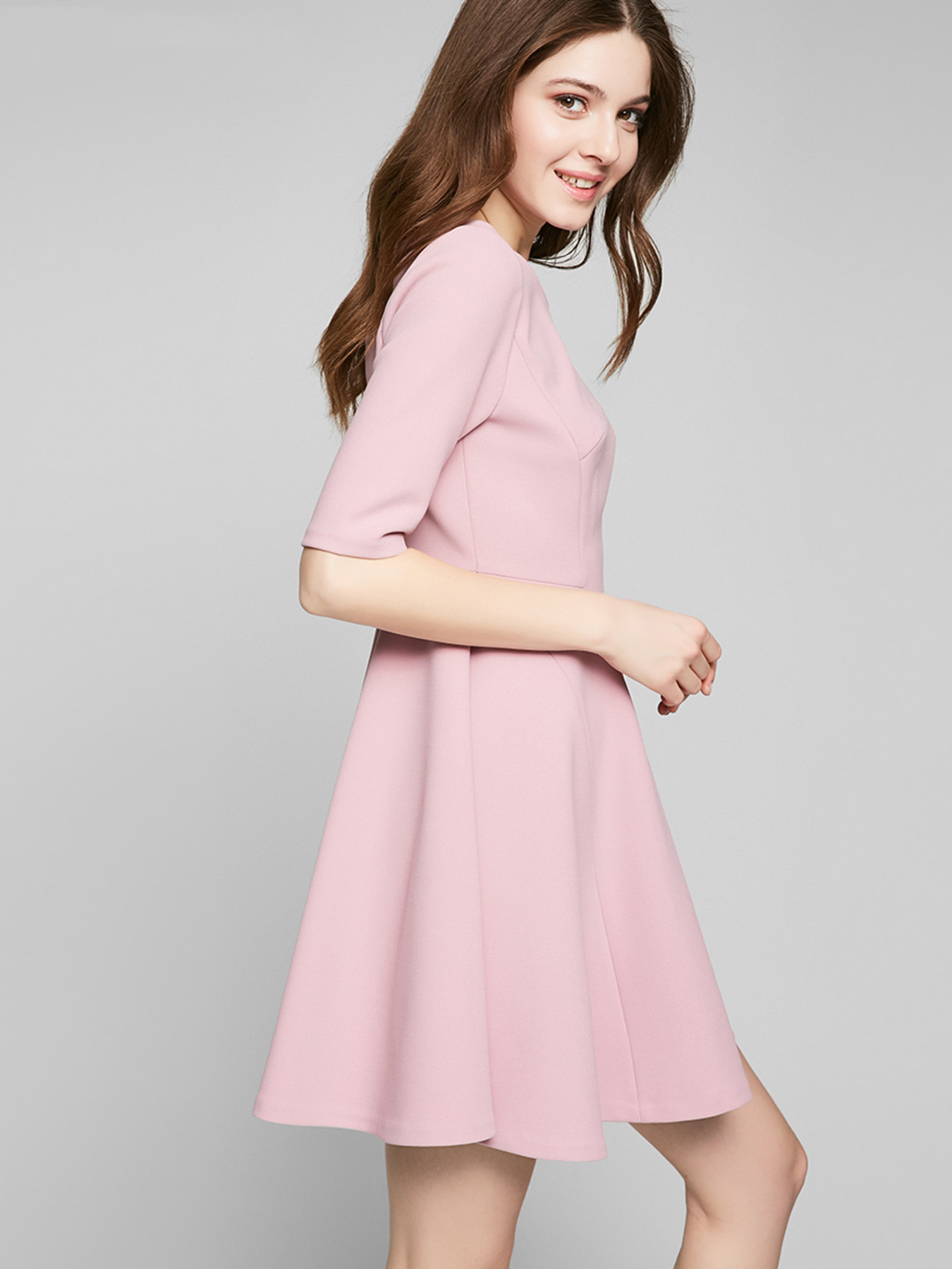 Платье миди Vero Moda модель 31726Z502E16_рожевий Фото