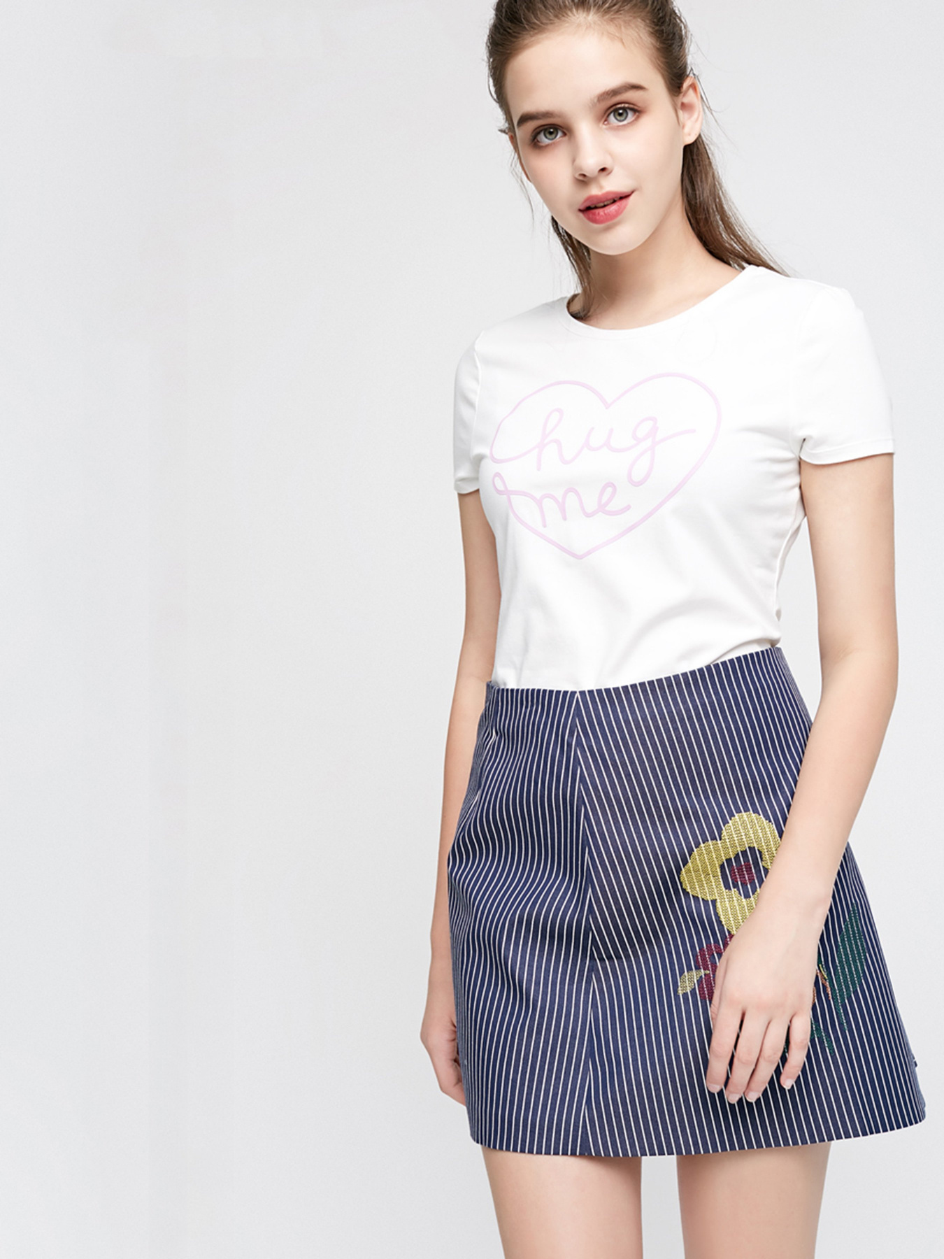 Спідниця міні Vero Moda модель 317316525E39_т.синій комб. Фото