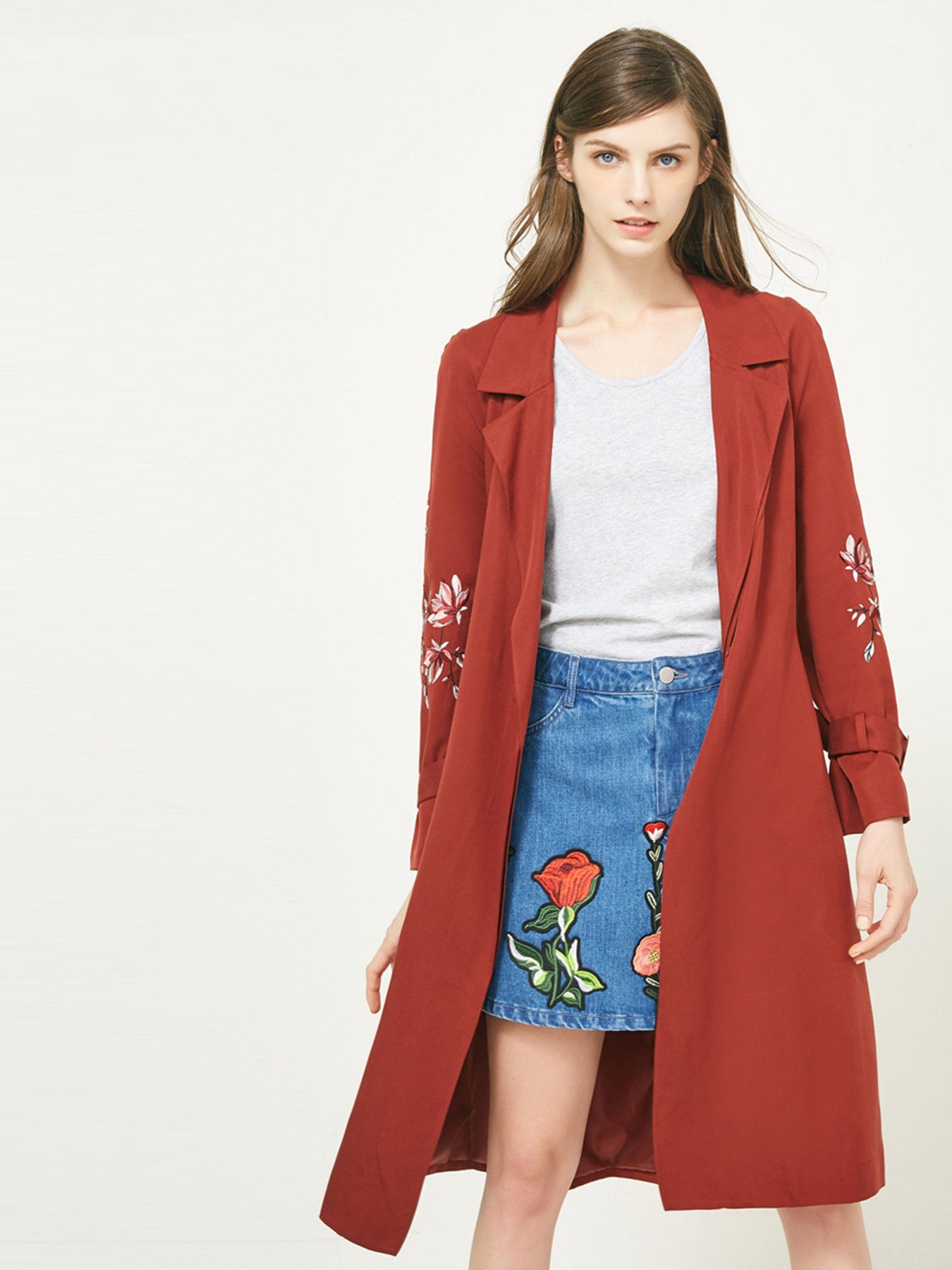 Плащ Vero Moda Модель 317321528F13_коричневий комб. Фото