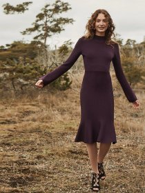 Платье миди Vero Moda модель 317346504E33_т.фіолетовий Фото