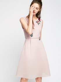 Платье миди Vero Moda модель 31737A530C13_с.рожевий Фото