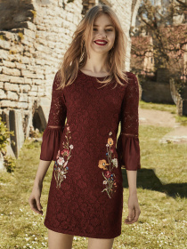 Сукня міні Vero Moda модель 31737C501F13_коричневий комб. Фото