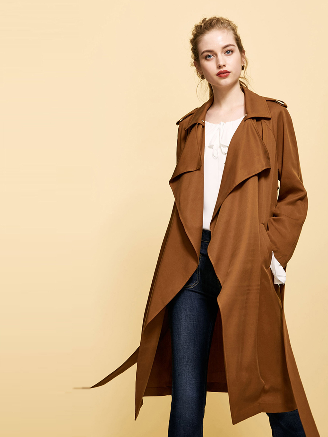 Плащ Vero Moda Модель 317421506F10_коричневий Фото